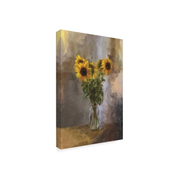 Lois Bryan 'Five Sunflowers' Canvas Art,22x32